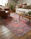 Heritage Elegance Collection Area Rug -  Alhambra Rectangle Red  lifestyle 11
