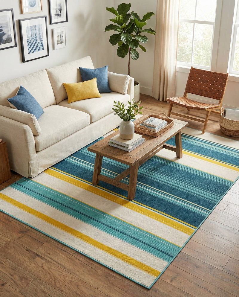 Terrace Fringe Collection Area Rug -  Veranda Rectangle Multi  lifestyle 14
