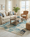 Sorrento Shores Collection Area Rug -  Vico Rectangle Light Blue  lifestyle 9