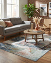 Aegean Elegance Washables Collection Area Rug -  Hydra Rectangle Aegean Blue  lifestyle 22