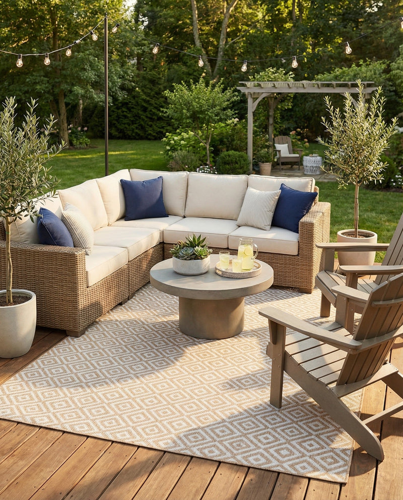 Urban Oasis Rugs Collection Area Rug -  Rooftop (Beige) Rectangle Beige  lifestyle 7
