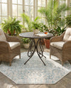 Coastal Haven Collection Area Rug - Seabreeze (Gray) Octagon Gray  lifestyle 56