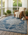 Mykonos Manor Collection Area Rug -  Tinos (Blue) Rectangle Blue  lifestyle 10