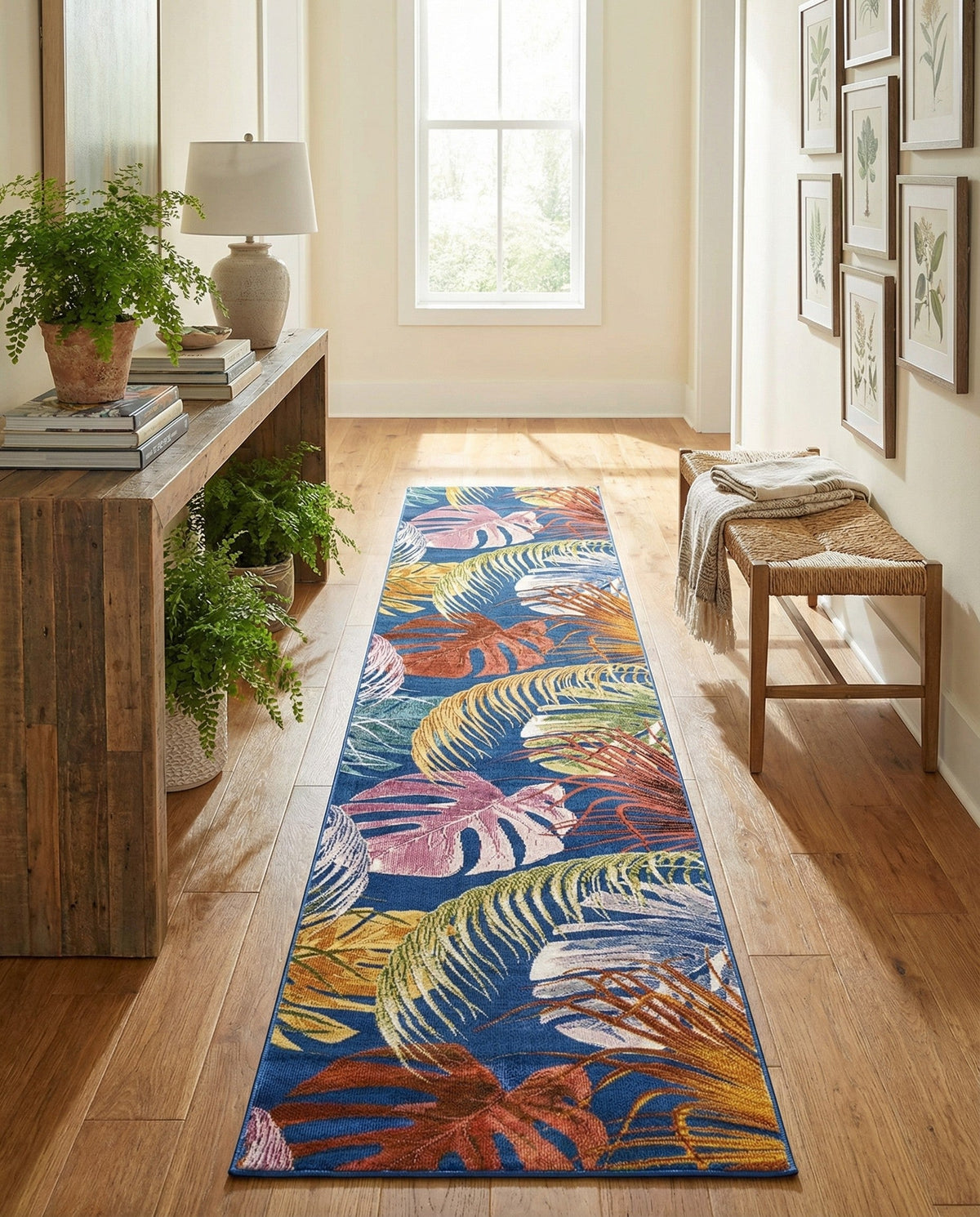 Meadow Breeze Collection Area Rug -  Clover Runner Multi  lifestyle 173