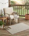 Seaside Serenity Collection Area Rug - Marina Rectangle Light Gray  lifestyle 15