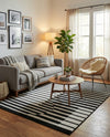 Copenhagen Edge Collection Area Rug -  Vesterbro Rectangle Black  lifestyle 40