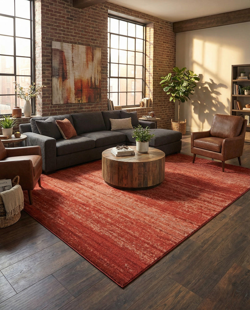 Studio Haven Collection Area Rug -  Gallery (Terracotta) Rectangle Terracotta  lifestyle 31