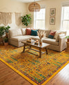 Caribbean Cove Collection Area Rug -  Tobago Rectangle Yellow  lifestyle 53