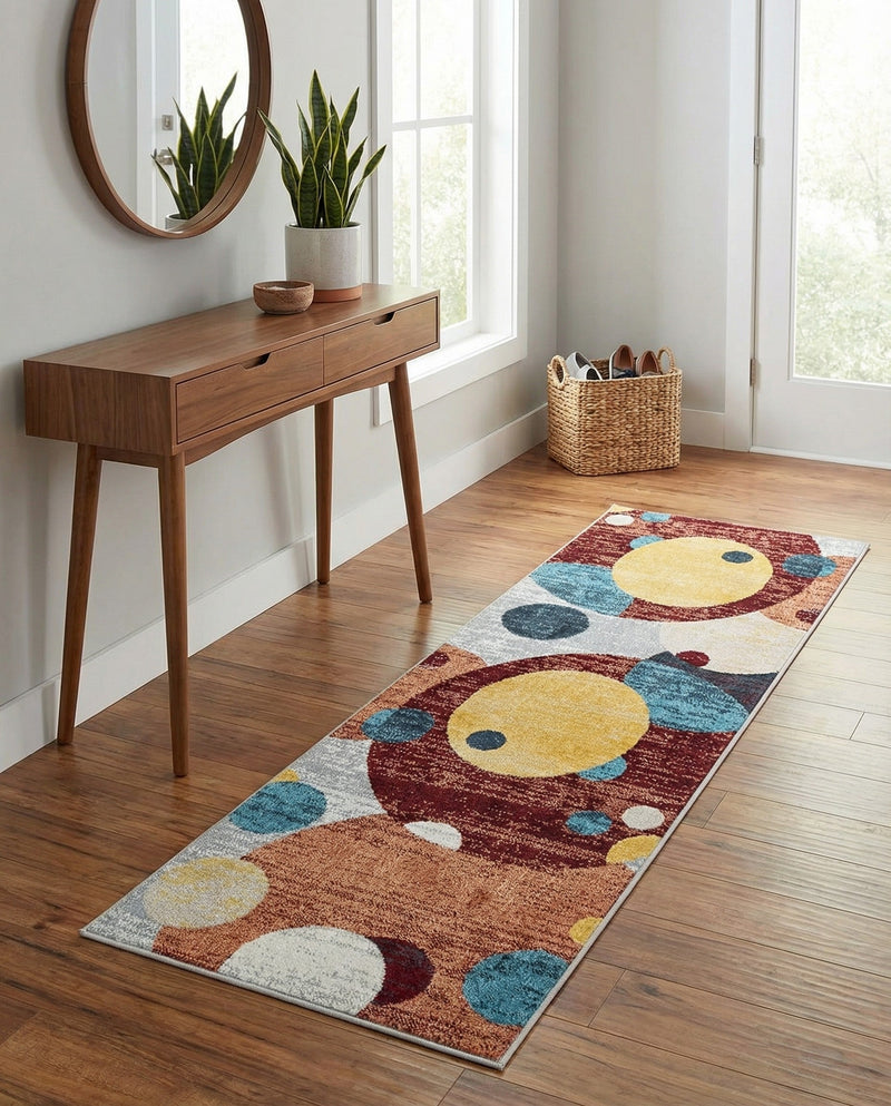 Aegean Elegance Washables Collection Area Rug -  Crete Runner Multi  lifestyle 76
