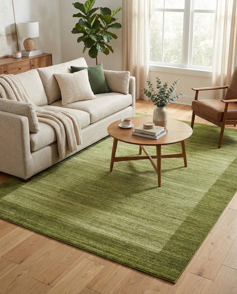 Studio Haven Collection Area Rug -  Conservatory (Light Green) Rectangle Light Green  lifestyle 9