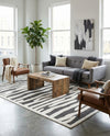 Monochrome Collection Area Rug - Slate Rectangle Gray  lifestyle 24
