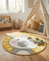Wonder Tykes Collection Area Rug -  Enchant Round Yellow  lifestyle 4
