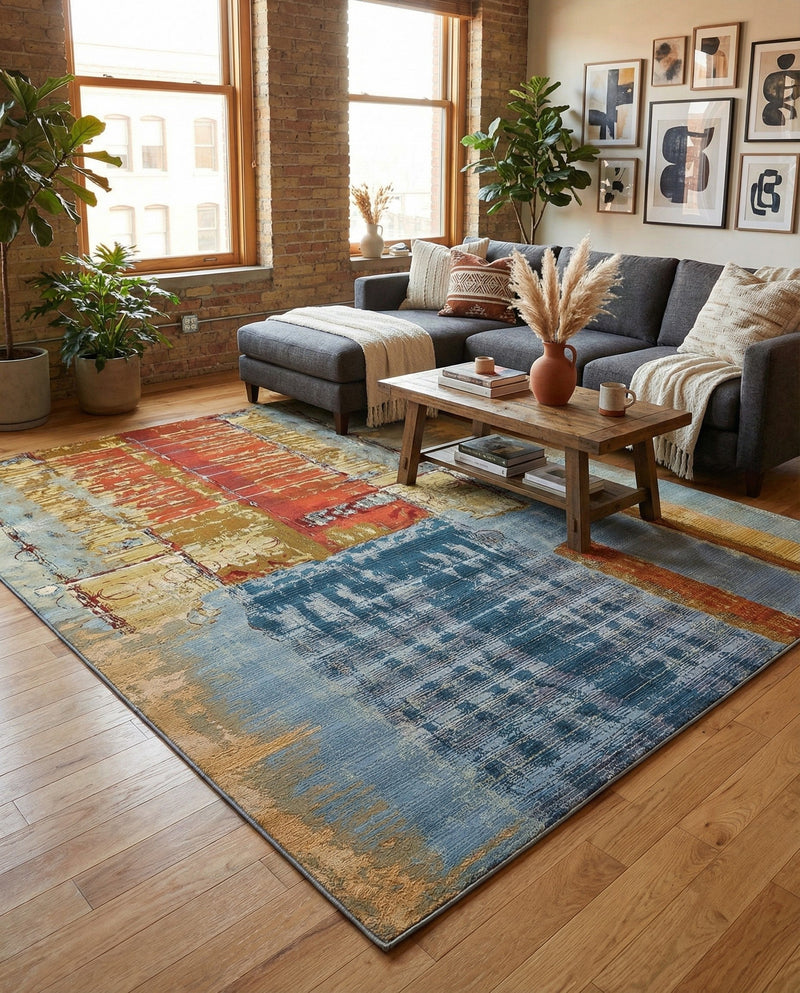 Urban Terrace Collection Area Rug -  Arbour Rectangle Multi  lifestyle 9