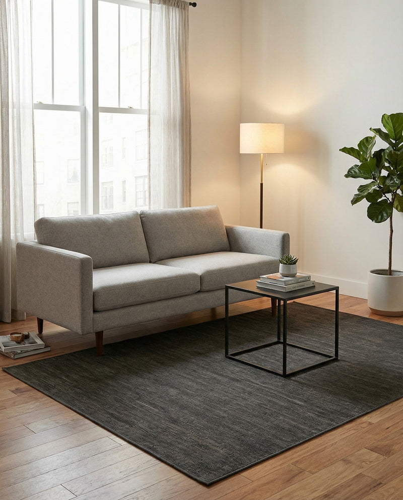 Soho Elegance Collection Area Rug - Chelsea (Gray) Rectangle Gray  lifestyle 18
