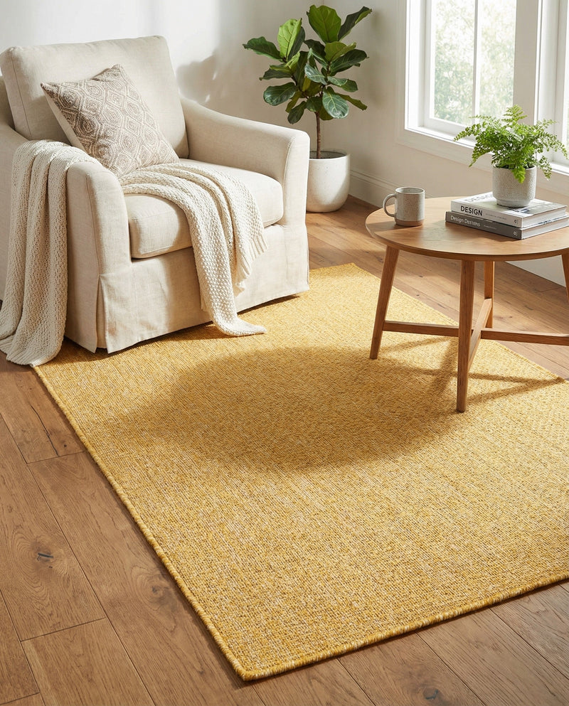 Seaside Serenity Collection Area Rug - Veranda (Corn Harvest Yellow) Rectangle Corn Harvest Yellow  lifestyle 25