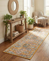 Seville Stripes Collection Area Rug -  Cordoba (Yellow) Runner Yellow  lifestyle 20
