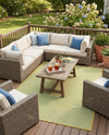 Urban Oasis Rugs Collection Area Rug -  Rooftop (Yellow and Aqua) Rectangle Yellow and Aqua  lifestyle 17