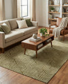 Aravalli Collection Area Rug - Udaipur Rectangle Olive Green  lifestyle 58
