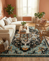 Outdoor Marrakesh Collection Area Rug -  Essaouira Rectangle Navy Blue  lifestyle 11