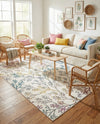 Meadow Breeze Collection Area Rug -  Sunbeam Rectangle Ivory  lifestyle 34