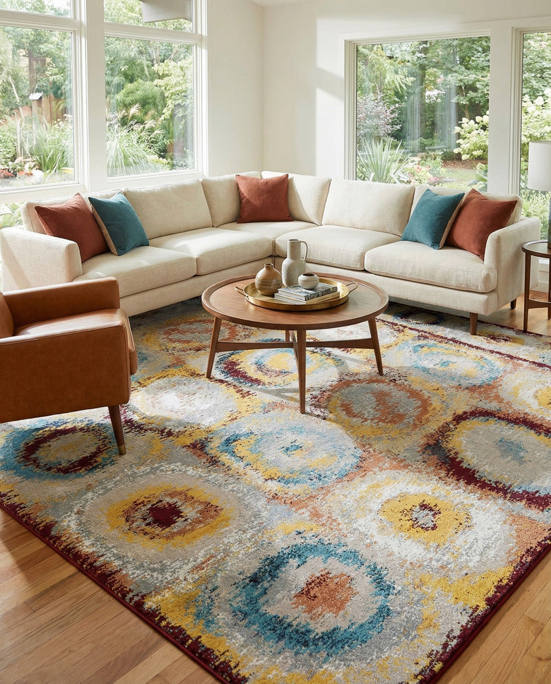 Aegean Elegance Washables Collection Area Rug -  Rhodes Rectangle Multi  lifestyle 28