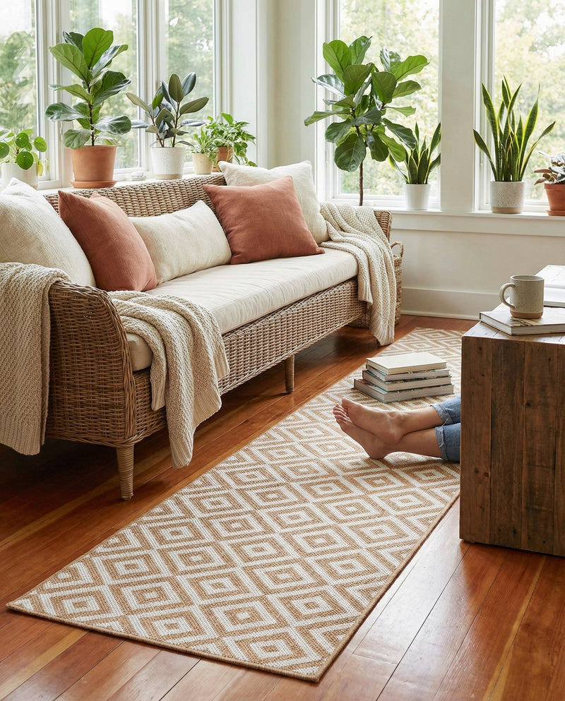Urban Oasis Rugs Collection Area Rug -  Rooftop (Beige) Runner Beige  lifestyle 52