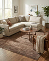 Bloomsbury Elegance Collection Area Rug -  Kensington (Brown) Square Brown  lifestyle 41