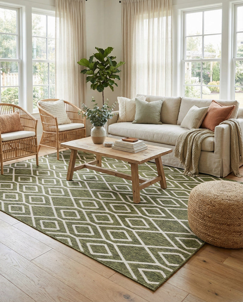 Urban Oasis Rugs Collection Area Rug -  Boulevard (Green) Rectangle Green  lifestyle 19