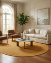 Seaside Serenity Collection Area Rug - Veranda (Corn Harvest Yellow) Round Corn Harvest Yellow  lifestyle 61