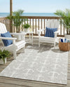Seaside Haven Rugs Collection Area Rug - Sapphire (Gray) Rectangle Gray  lifestyle 25