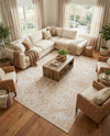 Tribal Terrace Treasures Collection Area Rug - Mayan Marina (Natural) Rectangle Natural  lifestyle 32