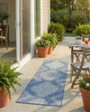 Urban Terrace Collection Area Rug -  Chelsea (Blue) Runner Blue  lifestyle 32
