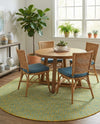 Urban Oasis Rugs Collection Area Rug -  Rooftop (Yellow and Aqua) Oval Yellow and Aqua  lifestyle 54