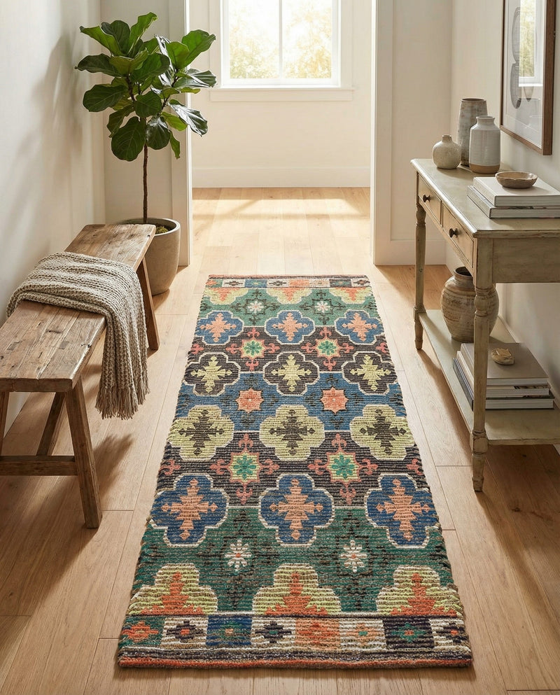 Savannah Threads Collection Area Rug - Greenwich Runner Multi  lifestyle 40