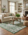Savannah Soiree Collection Area Rug -  Everglade (Green) Rectangle Green  lifestyle 28