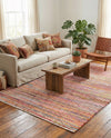 Zigzag Marina Collection Area Rug - HarborStripes Rectangle Multi  lifestyle 39