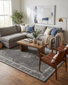 Dover Terrace Collection Area Rug - Marina (Dark Gray) Rectangle Dark Gray  lifestyle 23