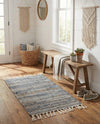 Osian Looms Collection Area Rug - Capri Rectangle Blue  lifestyle 19