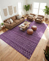 Marrakech Lattice Collection Area Rug - Medina (Violet) Rectangle Violet  lifestyle 13