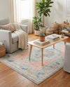Savannah Series Collection Area Rug -  Augusta (Pink) Rectangle Pink  lifestyle 15