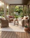 Tribal Terrace Treasures Collection Area Rug -  Incan Isle (Natural) Rectangle Natural  lifestyle 5