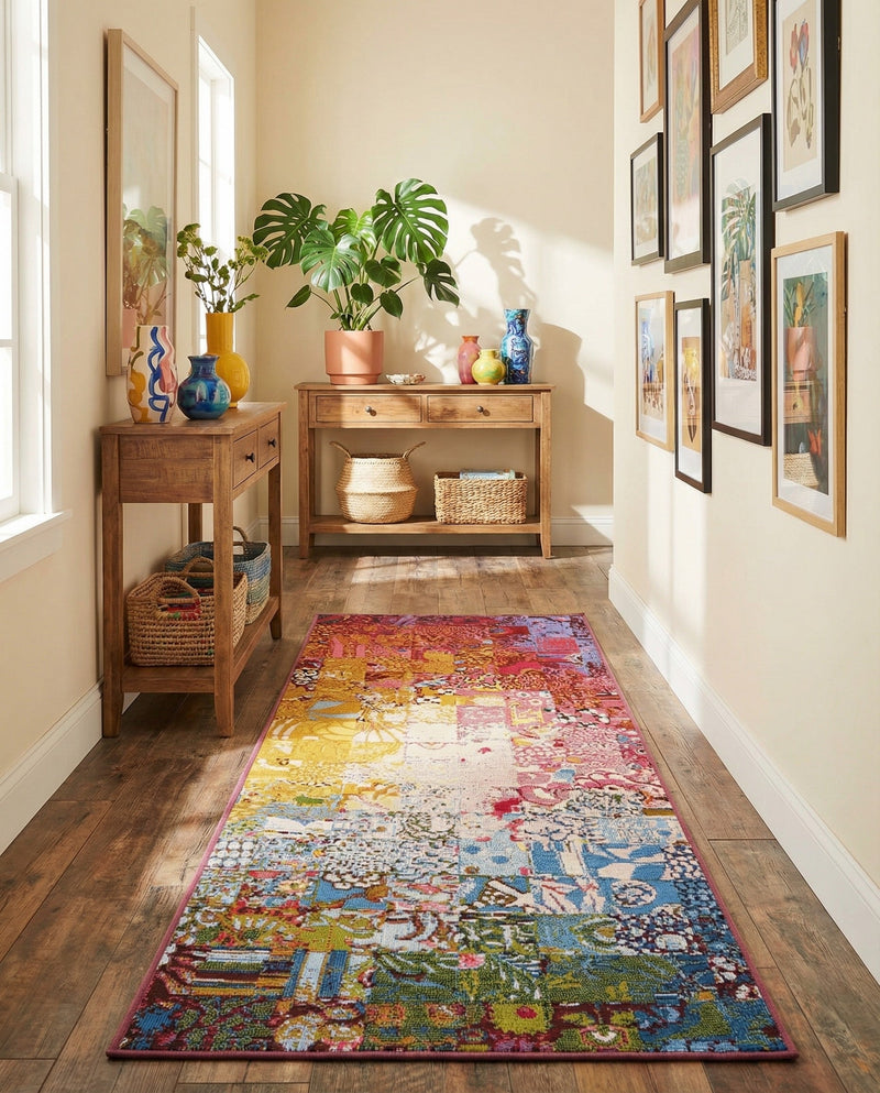 Urban Terrace Collection Area Rug -  Terrace Runner Multi  lifestyle 53