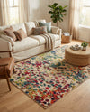 Outdoor Marrakesh Collection Area Rug -  Oujda Rectangle Multi  lifestyle 18