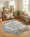 Mykonos Manor Collection Area Rug -  Tinos (Multi) Octagon Multi  lifestyle 39