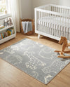 Wonder Tykes Collection Area Rug -  Spectrum Rectangle Gray  lifestyle 30