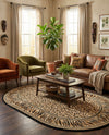 Savannah Sojourn Collection Area Rug -  Chobe Oval Light Brown  lifestyle 51
