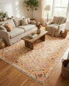 Bazaar Chic Collection Area Rug -  Fez Square Ivory and Gold  lifestyle 54