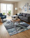Santa Fe Trails Collection Area Rug -  Navajo Rectangle Gray and Ivory  lifestyle 16