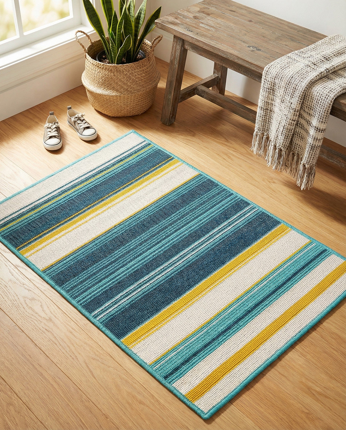 Terrace Fringe Collection Area Rug -  Veranda Rectangle Multi  lifestyle 22