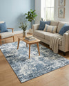 Luminara Sands Collection Area Rug - Elysium (Vintage Blue) Rectangle Vintage Blue  lifestyle 18